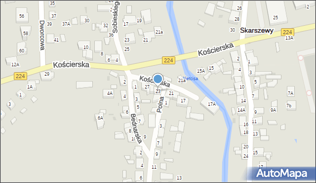 Skarszewy, Kościerska, 23, mapa Skarszewy