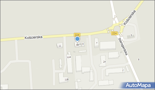 Skarszewy, Kościerska, 9A, mapa Skarszewy