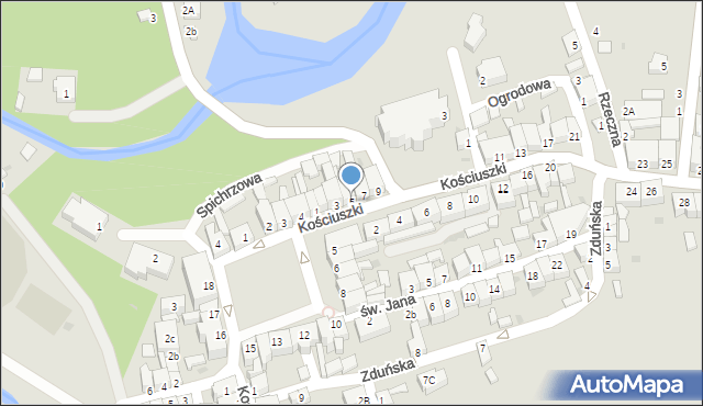 Skarszewy, Kościuszki Tadeusza, gen., 5, mapa Skarszewy