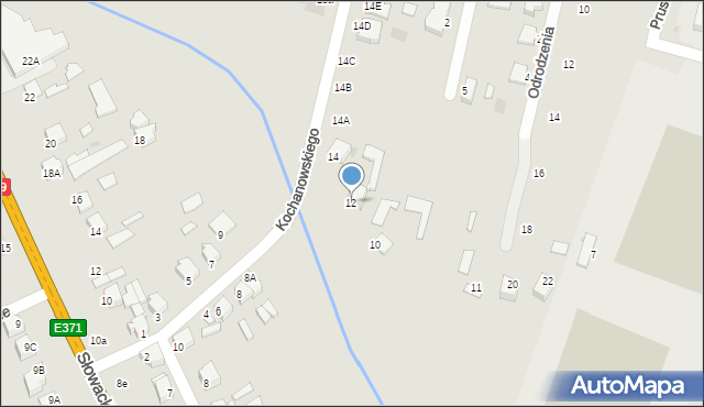 Skaryszew, Kochanowskiego Jana, 12, mapa Skaryszew