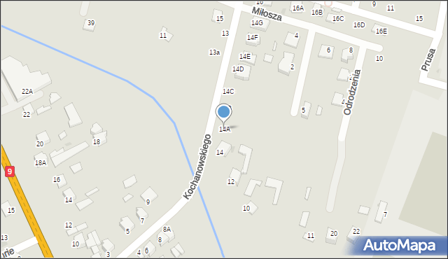 Skaryszew, Kochanowskiego Jana, 14A, mapa Skaryszew
