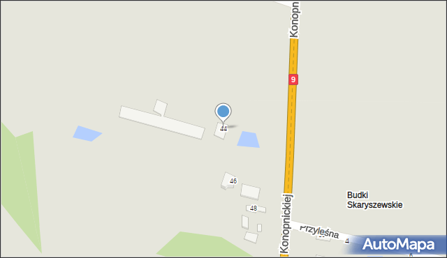 Skaryszew, Konopnickiej Marii, 44, mapa Skaryszew
