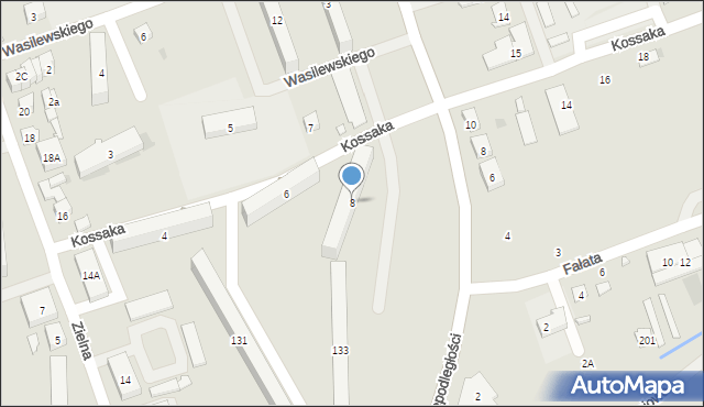 Skarżysko-Kamienna, Kossaka Wojciecha, 8, mapa Skarżysko-Kamienna