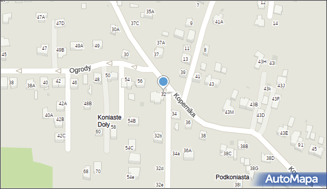 Skawina, Kopernika Mikołaja, 32, mapa Skawina