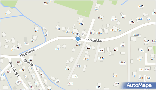 Skawina, Korabnicka, 122, mapa Skawina