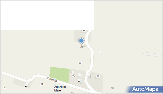 Skawinki, Kowala, 18, mapa Skawinki