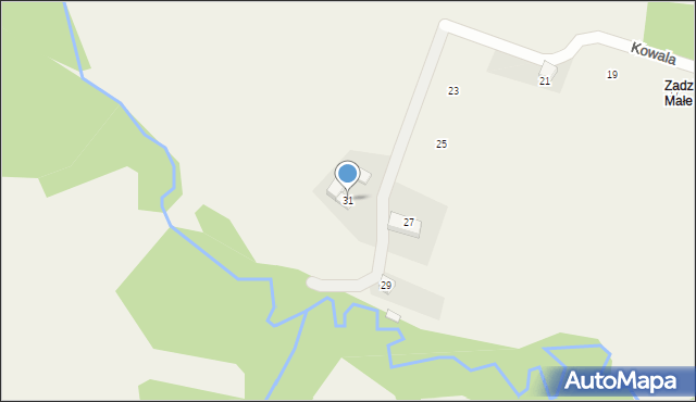 Skawinki, Kowala, 31, mapa Skawinki