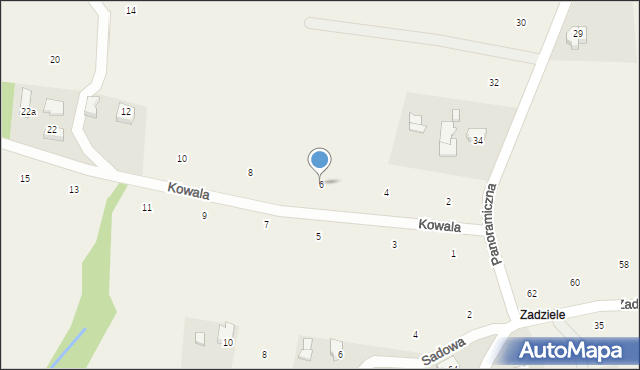Skawinki, Kowala, 6, mapa Skawinki