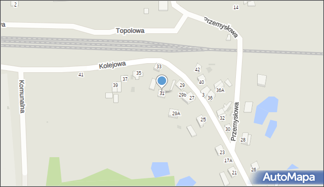 Skępe, Kolejowa, 31, mapa Skępe