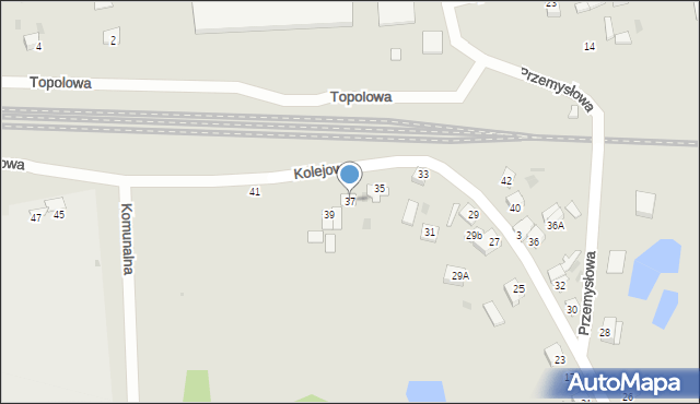 Skępe, Kolejowa, 37, mapa Skępe