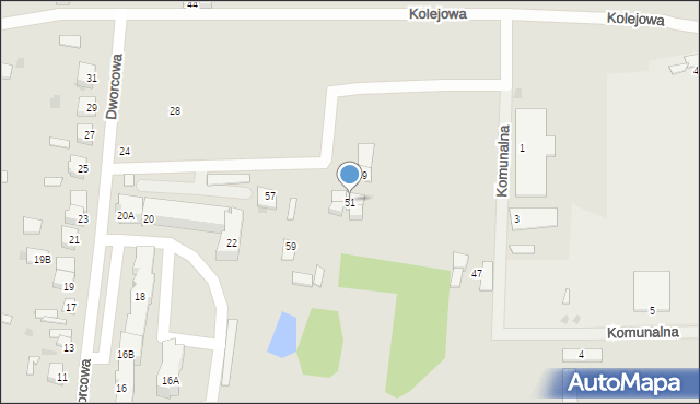 Skępe, Kolejowa, 51, mapa Skępe