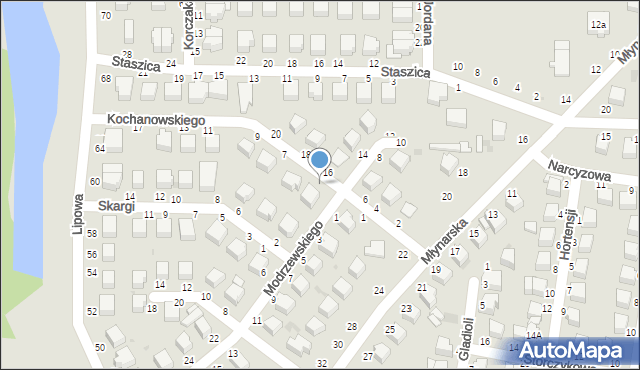 Skierniewice, Kochanowskiego Jana, 3, mapa Skierniewic