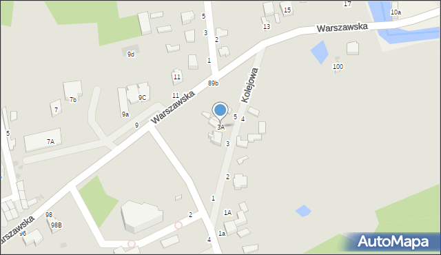 Skierniewice, Kolejowa, 3A, mapa Skierniewic