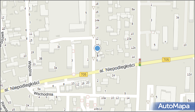 Skierniewice, Konopnickiej Marii, 8, mapa Skierniewic