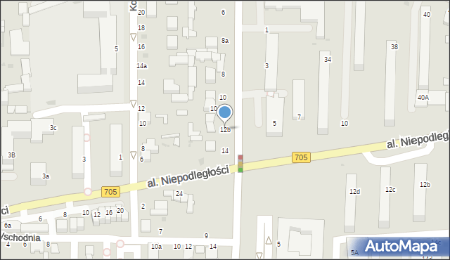 Skierniewice, Kopernika Mikołaja, 12b, mapa Skierniewic