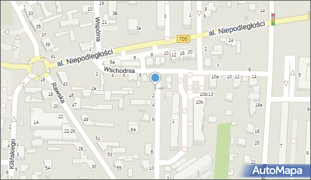 Skierniewice, Kopernika Mikołaja, 15a, mapa Skierniewic