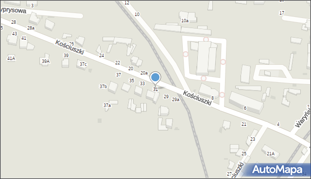 Skierniewice, Kościuszki Tadeusza, gen., 31, mapa Skierniewic