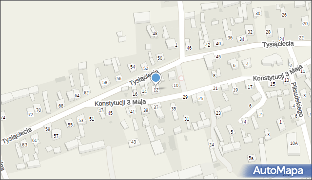 Skomlin, Konstytucji 3 Maja, 12, mapa Skomlin