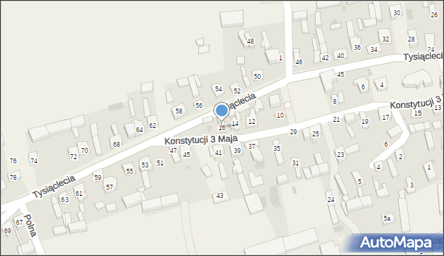 Skomlin, Konstytucji 3 Maja, 16, mapa Skomlin