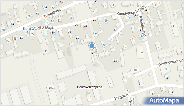 Skomlin, Konstytucji 3 Maja, 24, mapa Skomlin