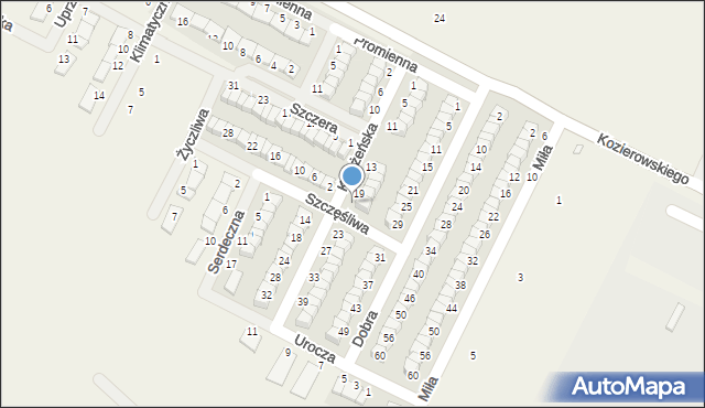 Skórzewo, Koleżeńska, 21, mapa Skórzewo