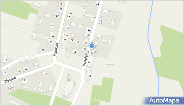 Skrwilno, Kościelna, 31, mapa Skrwilno