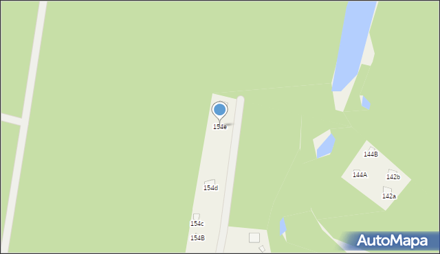 Skrzeszew, Kościelna, 154e, mapa Skrzeszew