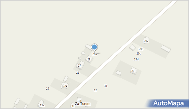 Skrzyńsko, Kościuszkowców, 28a, mapa Skrzyńsko