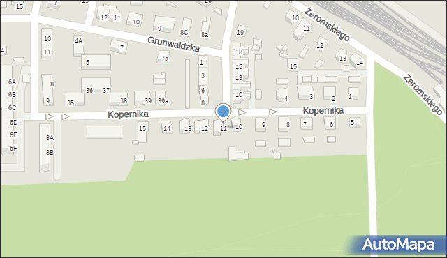 Skwierzyna, Kopernika Mikołaja, 11, mapa Skwierzyna