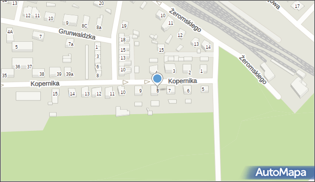 Skwierzyna, Kopernika Mikołaja, 8, mapa Skwierzyna