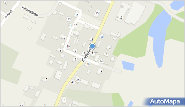 Sławatycze, Kodeńska, 8, mapa Sławatycze