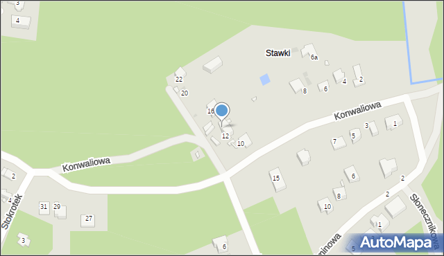 Sławków, Konwaliowa, 14, mapa Sławków