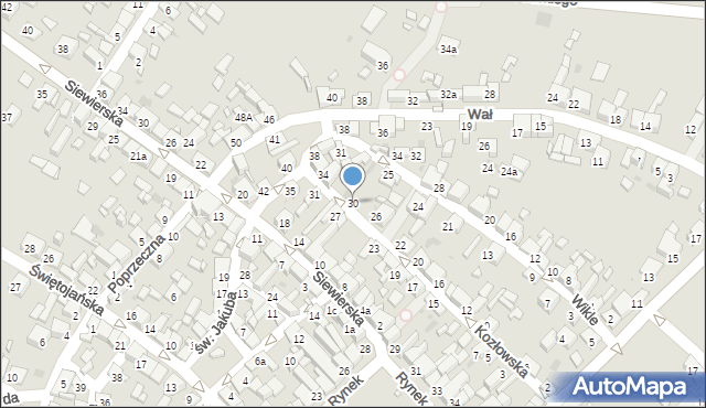 Sławków, Kozłowska, 30, mapa Sławków