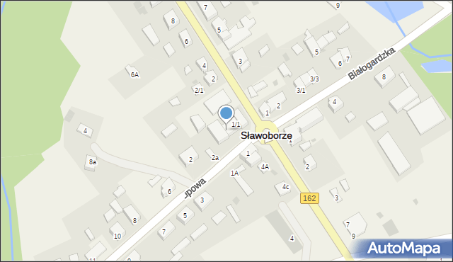 Sławoborze, Kołobrzeska, 1/5, mapa Sławoborze