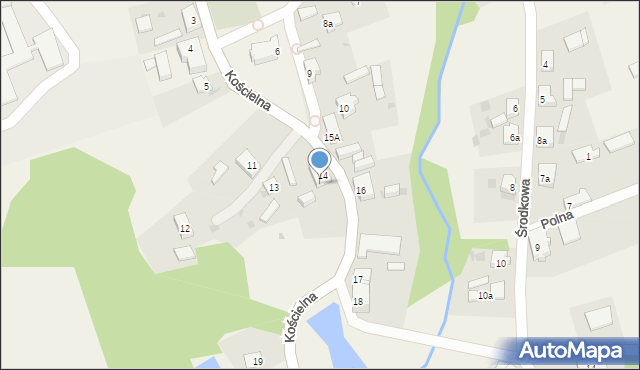 Sławoborze, Kościelna, 14/3, mapa Sławoborze