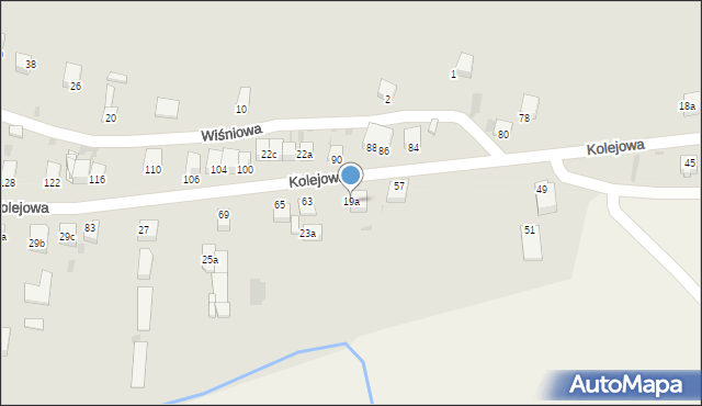 Słomniki, Kolejowa, 19a, mapa Słomniki