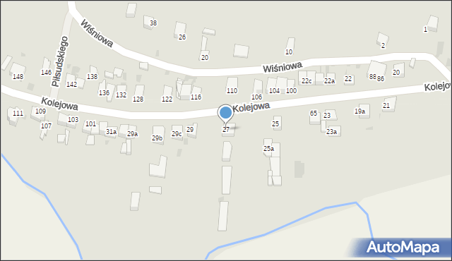 Słomniki, Kolejowa, 27, mapa Słomniki