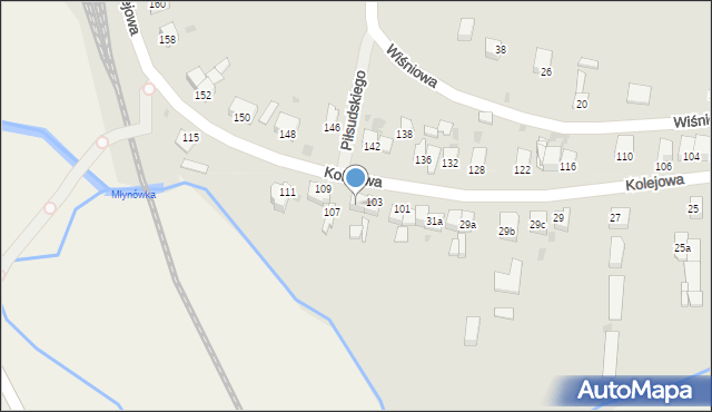 Słomniki, Kolejowa, 35, mapa Słomniki