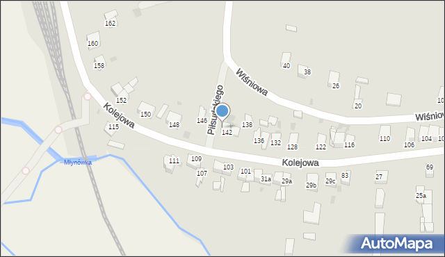 Słomniki, Kolejowa, 36a, mapa Słomniki