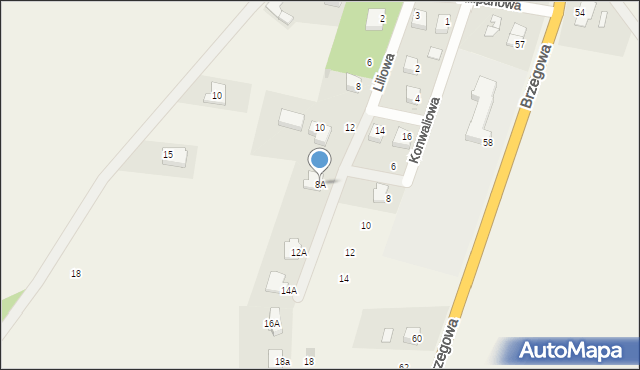 Smarchowice Wielkie, Konwaliowa, 8A, mapa Smarchowice Wielkie