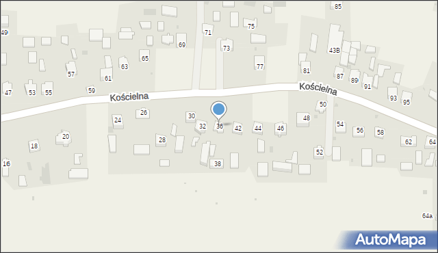 Smardzowice, Kościelna, 36, mapa Smardzowice