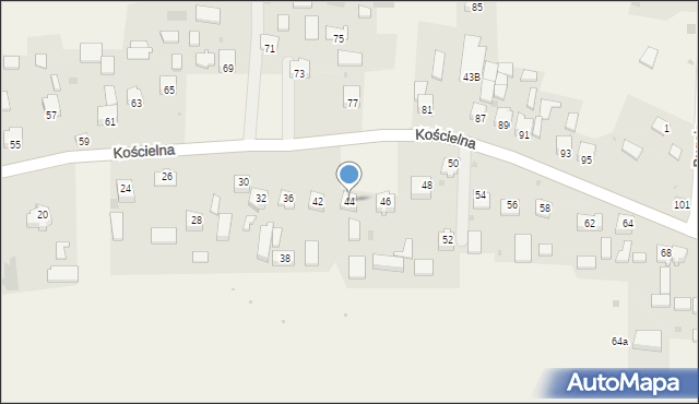 Smardzowice, Kościelna, 44, mapa Smardzowice