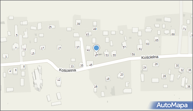 Smardzowice, Kościelna, 47, mapa Smardzowice