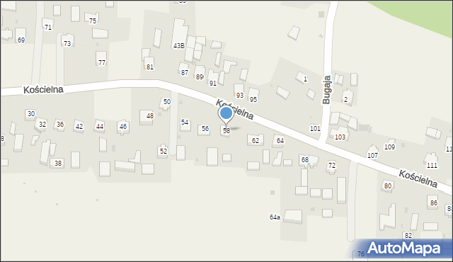 Smardzowice, Kościelna, 58, mapa Smardzowice