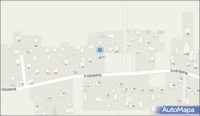 Smardzowice, Kościelna, 65, mapa Smardzowice