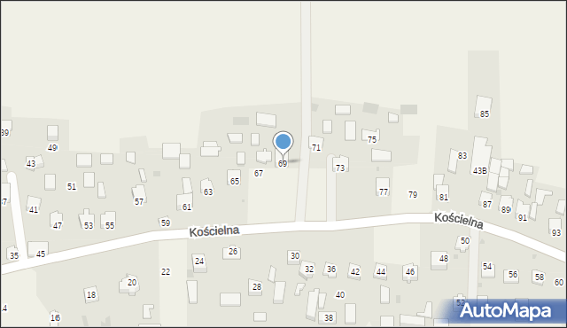 Smardzowice, Kościelna, 69, mapa Smardzowice