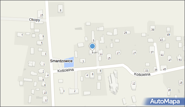 Smardzowice, Kościelna, 7, mapa Smardzowice