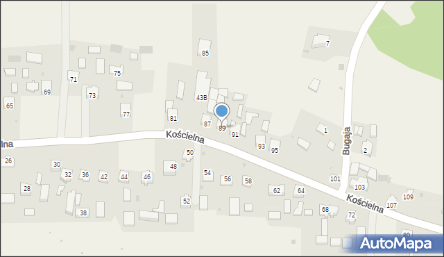 Smardzowice, Kościelna, 89, mapa Smardzowice