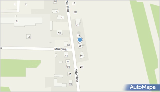 Śmietanki, Kozienicka, 25, mapa Śmietanki