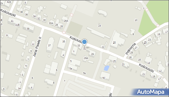 Śmigiel, Kościuszki Tadeusza, gen., 31, mapa Śmigiel